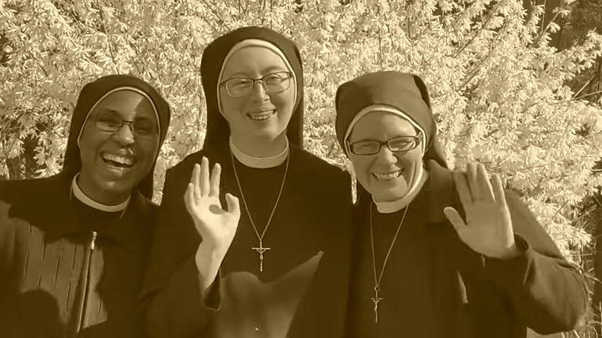 Ретро фото веселых монашек - 88